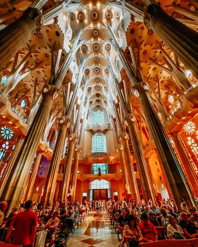 Sagrada Familia from the inside