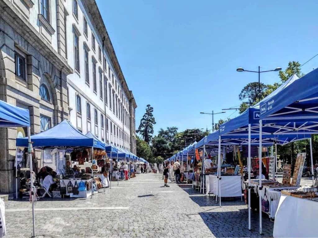 Market stalls in Porto