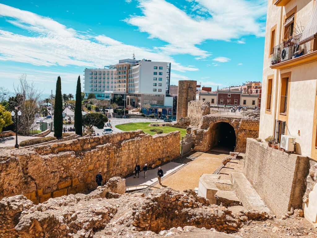 Ancient Roman ruins in Tarragona, a testament to the city's rich history and a top archaeological site.