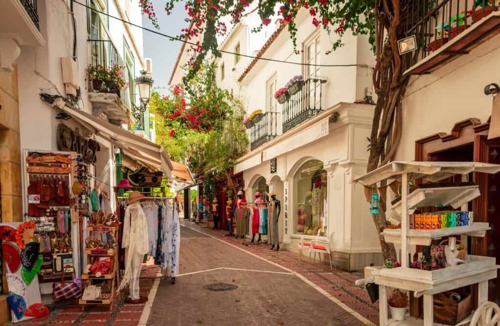Streets of Marbella, Spanish typical houses, in the region of Andalucia